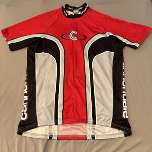 Vintage Cannondale Cycling Jersey Mens XL Made in USA 90s Retro Bike Shirt